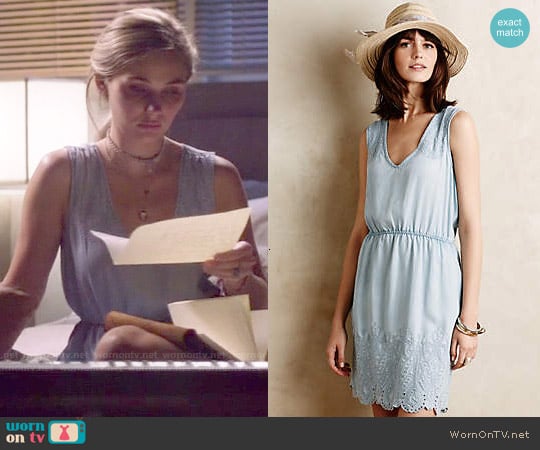 Anthropologie Embroidered Chambray Dress worn by Scarlett O'Connor (Clare Bowen) on Nashville