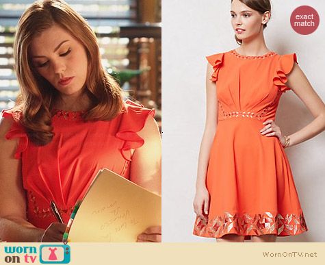 Anthropologie Embroidered Santri Dress worn by Kaitlyn Black on Hart of Dixie