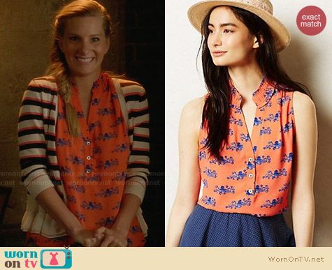 Anthropologie Fitz Tank worn by Heather Morris on Glee