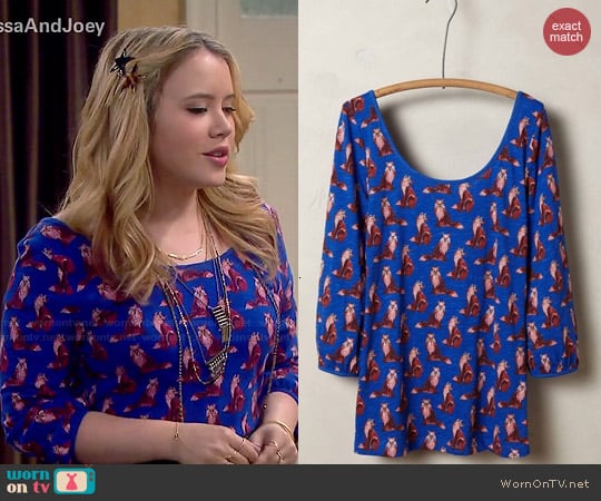 Anthropologie Forest Fete Tunic worn by Lennox Scanlon (Taylor Spreitler) on Melissa and Joey