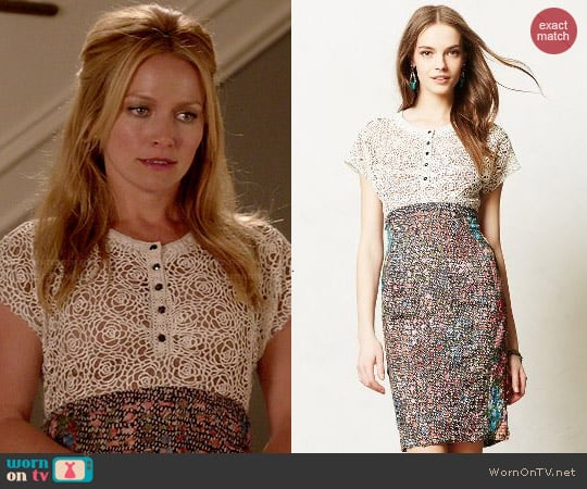 Anthropologie Lace Study Dress worn by Caryn Goldfarb (Becki Newton) on Weird Loners