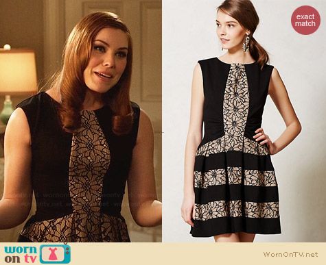 Anthropologie Laced Strata Dress worn by Kaitlyn Black on Hart of Dixie