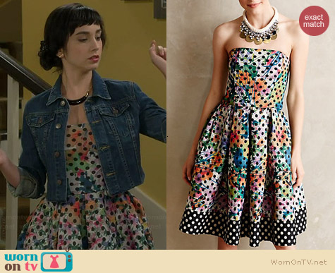 Anthropologie Lavendel Dress worn by Molly Ephraim on Last Man Standing