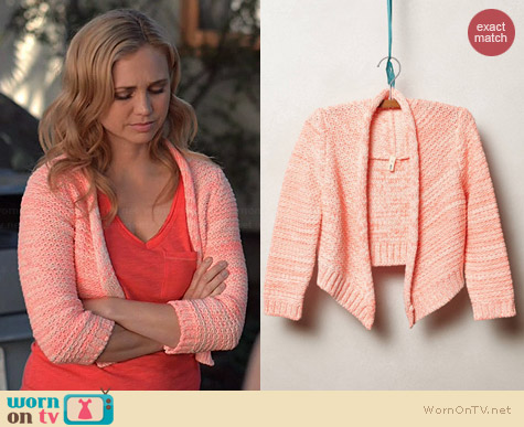 Anthropologie Marled Neon Bolero worn by Fiona Gubelmann on Wilfred