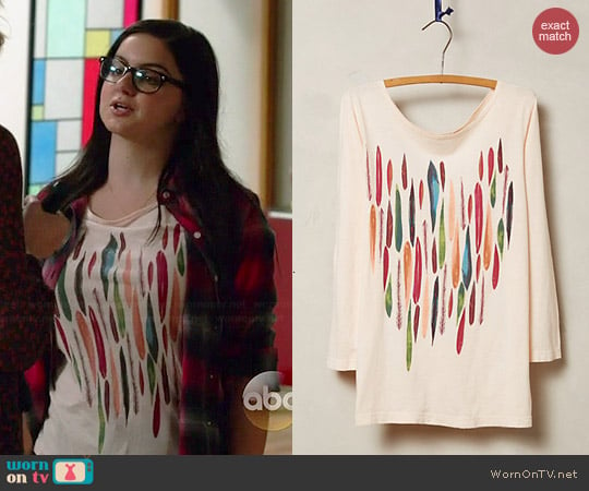 Anthropologie Painterly Tee worn by Ariel Winter on Modern Family