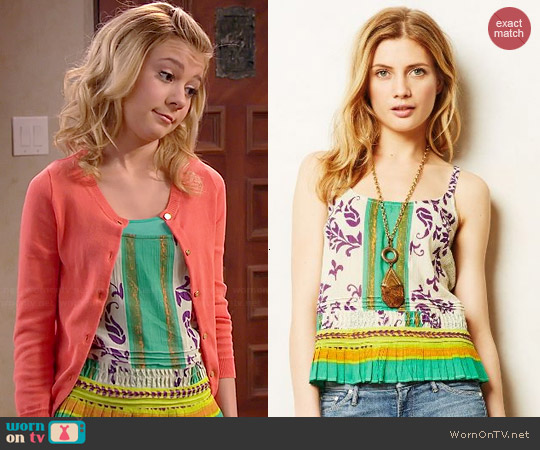 Anthropologie Ponderosa tank worn by Avery Jennings (G. Hannelius) on Dog with a Blog