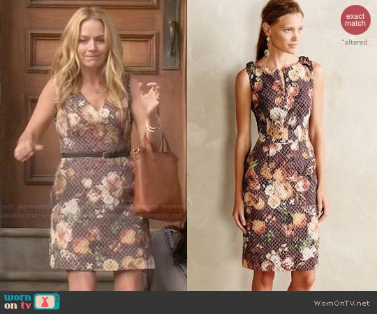 Anthropologie Quilted Tema Dress worn by Caryn Goldfarb (Becki Newton) on Weird Loners