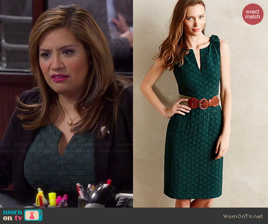 Anthropologie Quilted Tema Dress worn by Cristela Alonzo on Cristela