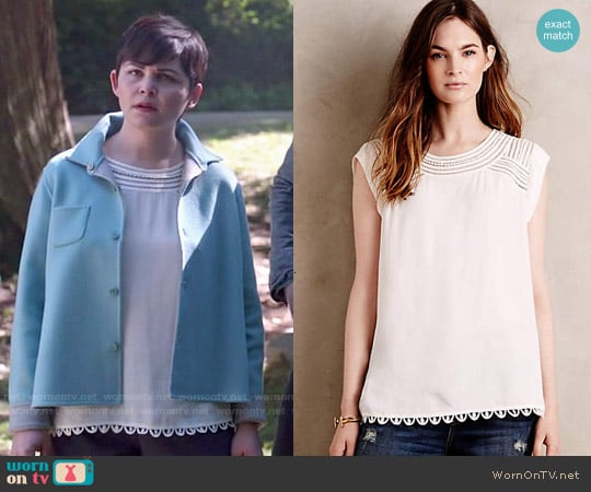 Meadow Rue Sanna Blouse worn by Mary Margaret (Ginnifer Goodwin) on Once Upon A Time