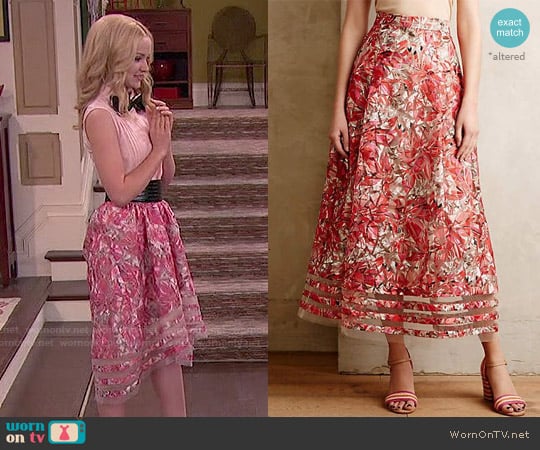 Anthropologie Strawberry Hill Skirt worn by Liv Rooney (Dove Cameron) on Liv and Maddie