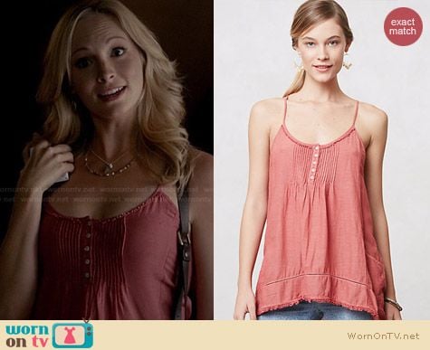 Anthropologie Tarim Swing Tank worn by Candice Accola on The Vampire Diaries