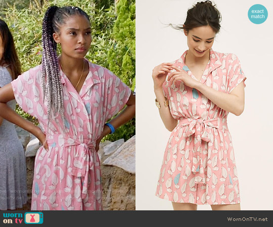 Anthropologie Tourista Romper worn by Zoey Johnson (Yara Shahidi) on Black-ish