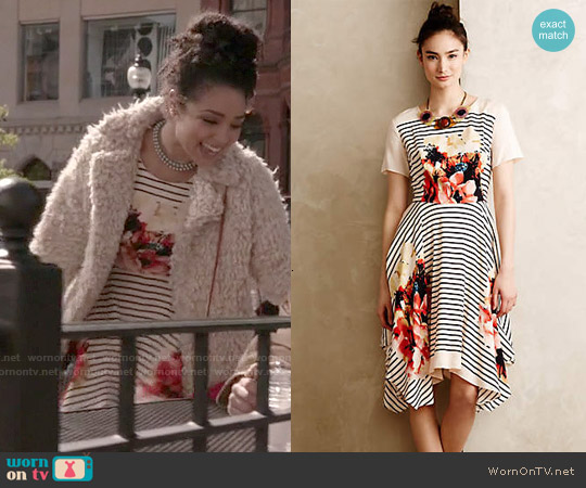 Anthropologie Verna Midi Dress worn by Beth (Aisha Dee) on Chasing Life