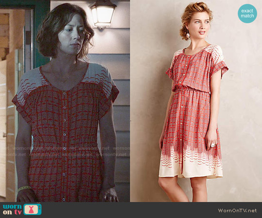 Anthropologie Veronia Shirtdress worn by Nora Durst (Carrie Coon) on The Leftovers