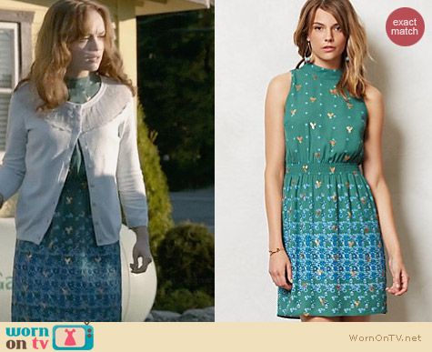 Anthropologie Empyrean Dress worn by Olivia Cooke on Bates Motel