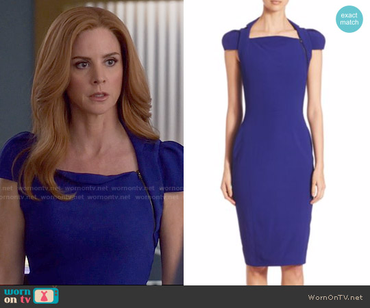 Antonio Berardi Cady Cap Sleeve Dress worn by Donna Paulsen (Sarah Rafferty) on Suits