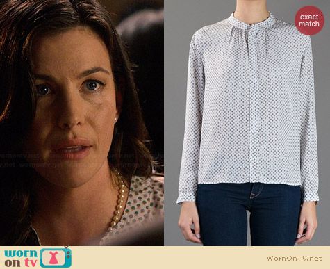 APC Apple Print Blouse worn by Liv Tyler on The Leftovers