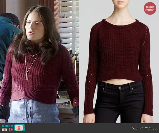 Aqua Crop Pullover worn by Laurel Castillo (Karla Souza) on How to Get Away with Murder