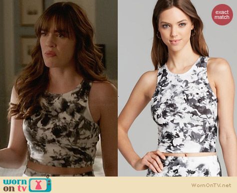 Aqua Geranium Sleeveless Jersey Top worn by Christa Allen on Revenge