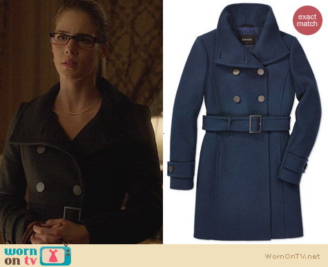 Babaton Bromley Coat worn by Emily Bett Rickards on Arrow