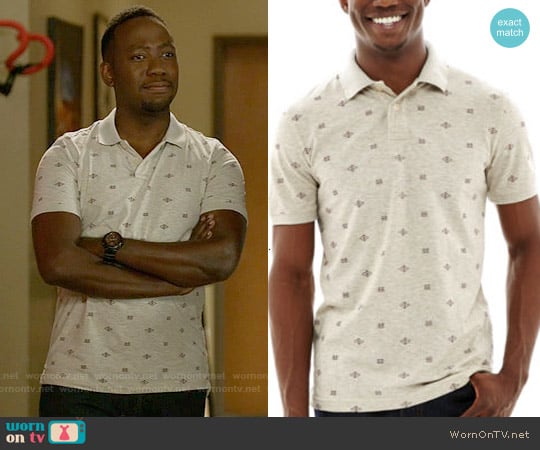 Arizona Printed Polo Shirt worn by Winston Bishop (Lamorne Morris) on New Girl