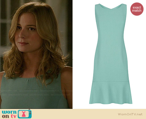 Armani Fluted Hem Dress worn by Emily VanCamp on Revenge