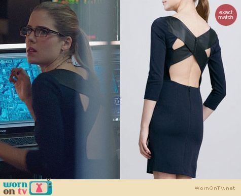 Fashion of Arrow: Alice + Olivia Xenah Dress worn by Emily Bett Rickards