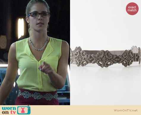 Arrow Fashion: Anthropologie Bowline Belt worn by Emily Bett Rickards