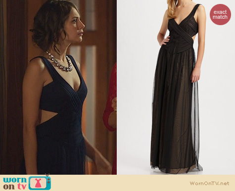 Arrow Fashion: Bcbgmaxazria Mara Tulle Gown worn by Willa Holland