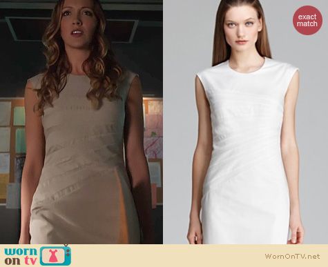 Arrow Fashion: Hugo Boss Dicaila dress worn by Katie Cassidy