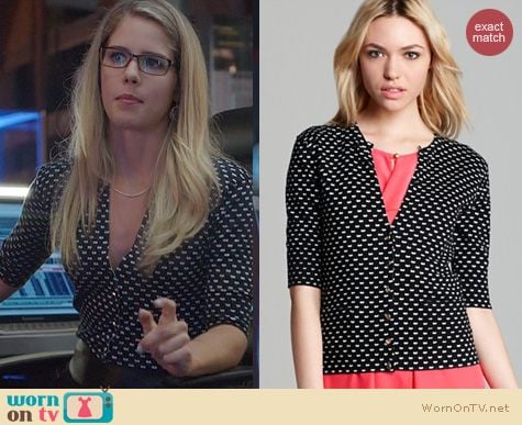 Arrow Fashion: Marc by Marc Jacobs Vivie Cardigan worn by Emily Bett Rickards