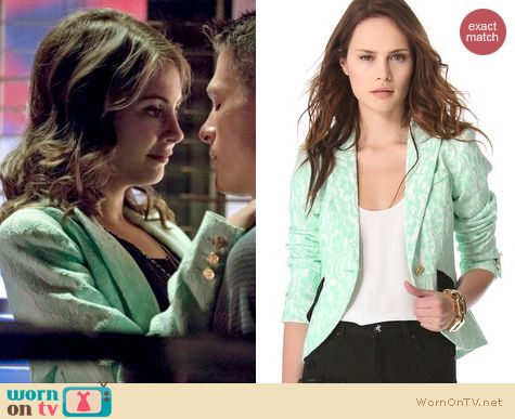 Arrow Fashion: Smythe Lace Blazer worn by Willa Holland