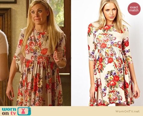 Asos Maternity Skater Dress With Slash Neck in Tapestry Floral worn by Shelby on Hart of Dixie