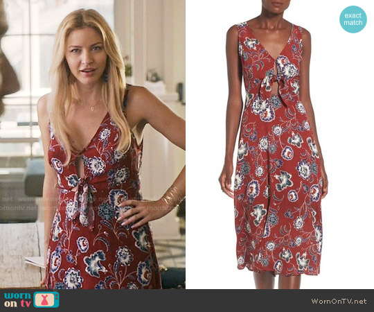 ASTR Tie Front Midi Dress worn by Kate Davis (Tabrett Bethell) on Mistresses