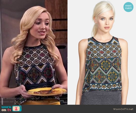 ASTR High Low Print Tank worn by Emma Ross (Peyton List) on Jessie