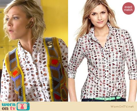 Awkward Fashion: Gap Ladybug print shirt worn by Desi Lydic