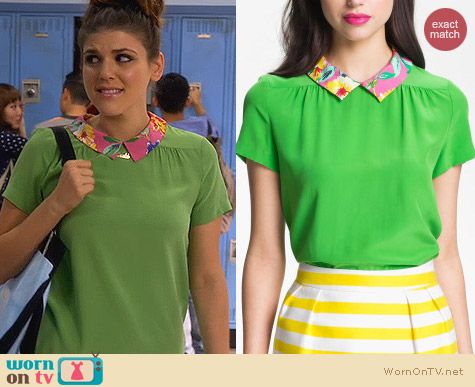 Fashion of Awkward: Kate Spade Tessa Silk Top worn by Molly Tarlov