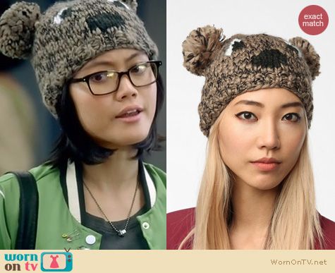 Awkward Fashion: Cooperative critter beanie at Urban Outfitters worn by Jessica Lu