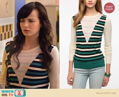 Fashion of Awkward: Jane Stripe Sweater by Coincidence and Chance from Urban Outfitters worn by Ashley Rickards