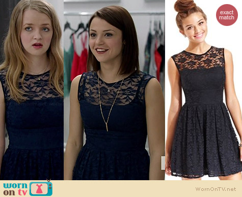 B Darlin Lace A-Line Dress worn by Kathryn Prescott on Finding Carter