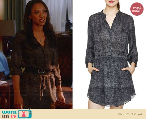 Babaton Bennett Dress in Black / Heather Grey worn by Candice Patton on The Flash