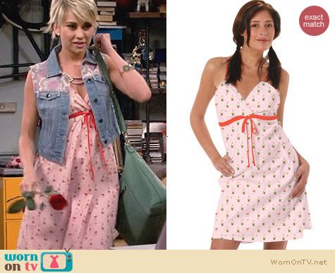 Baby Daddy Fashion: Munki Munki Pink Garden Gnomes June Bug Nightgown worn by Chelsea Kane