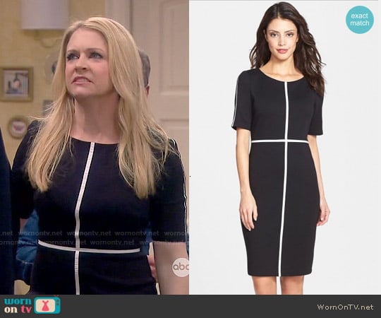 Bailey 44 Crossword Dress worn by  Melanie Burke (Melissa Joan Hart) on Melissa and Joey