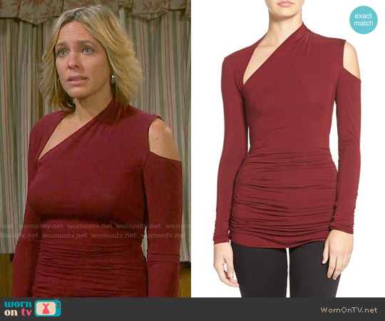 Bailey 44 'Expressionist' Cutout Long Sleeve Top worn by Nicole Walker (Arianne Zucker) on Days of our Lives