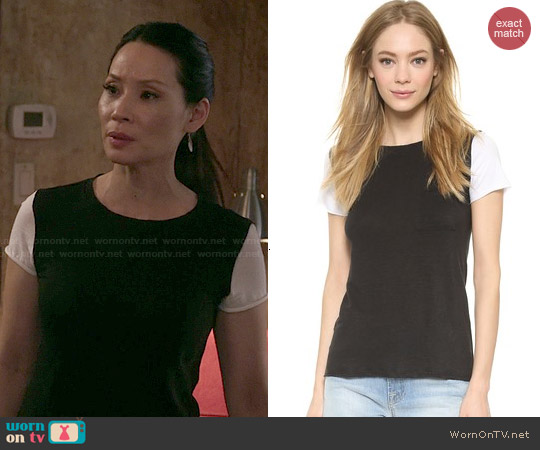 Bailey 44 Lodge Top worn by Joan Watson (Lucy Liu) on Elementary