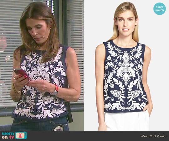 Bailey 44 'Love to Love You' Sleeveless Top worn by Hope Williams (Kristian Alfonso) on Days of our Lives