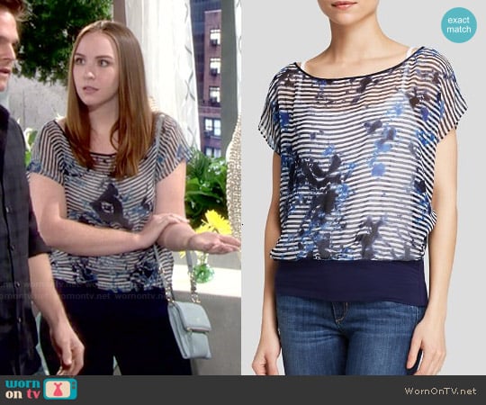 Bailey 44 Sea Breeze Top worn by Mariah Copeland (Camryn Grimes) on The Young and the Restless