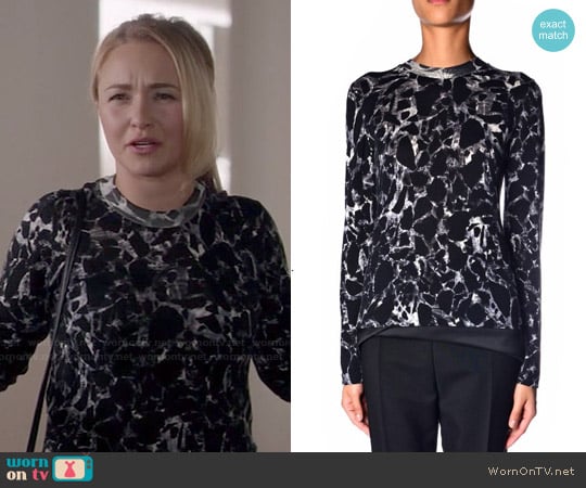 Balenciaga Marble Print Sweater worn by Juliette Barnes (Hayden Panettiere) on Nashville