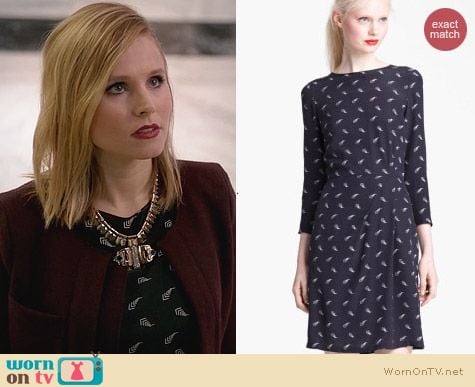 Band of Outsiders Arrow Print Silk Dress worn by Kristen Bell on House of Lies