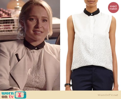 Band of Outsiders Ombre Leopard Print Top worn by Hayden Panettiere on Nashville